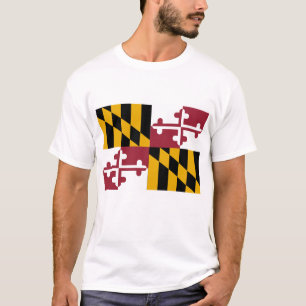 T-shirt Drapeau d'état du Maryland