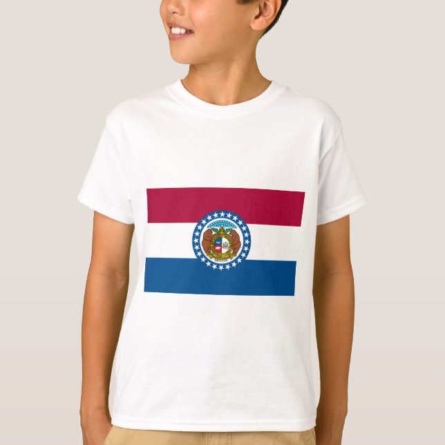 T-shirt Drapeau d'État du Missouri (Devant)