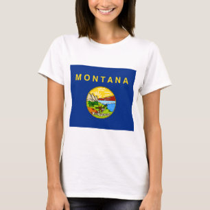 T-shirt Drapeau d'État du Montana