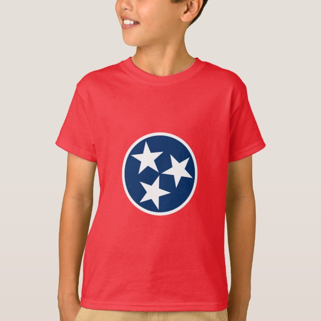 T-shirt Drapeau d'état du Tennessee (Devant)