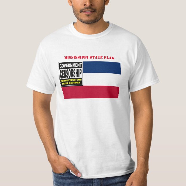 T-SHIRT DRAPEAU D'ÉTAT MISSISSIPPI (Devant)