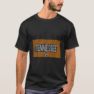 T-shirt Drapeau d'état Orange Blanc Tennessee Design uniqu