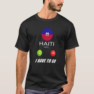T-shirt Drapeau d'Haïti Souvenir Haïti Appelle Appelle