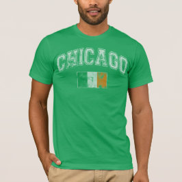 T-shirt Drapeau d'Irlandais de Chicago