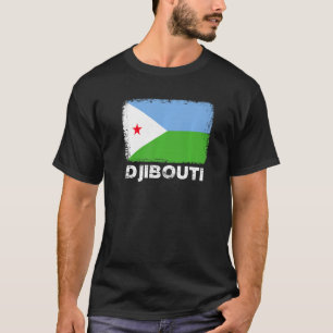 T-shirt Drapeau Djibouti Soutenir le peuple djiboutien Fe