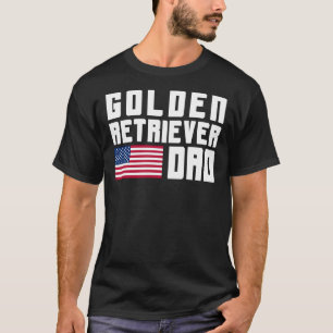 T-shirt Drapeau doré papa américain