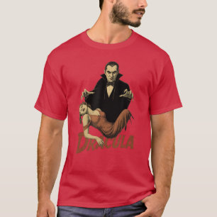 T-shirt Drapeau Dracula Horreur Cinéma Classique Monstre R