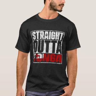 T-shirt Drapeau Droit À La Sorte Des Tonga