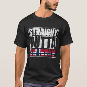 T-shirt Drapeau Droit À L'Extérieur De Norvège