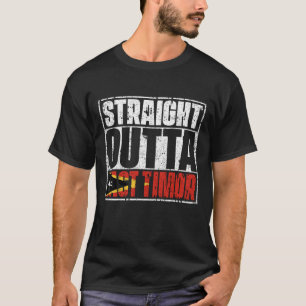 T-shirt Drapeau Droit En-Dehors Du Timor Oriental