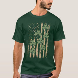 T-shirt Drapeau drôle irlandais-américain