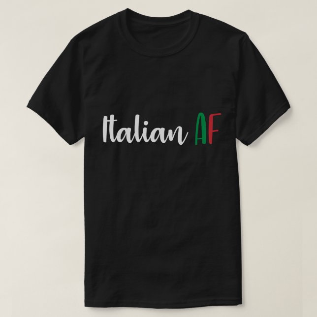 T-shirt Drapeau drôle italien d'AF des hommes de (Design devant)