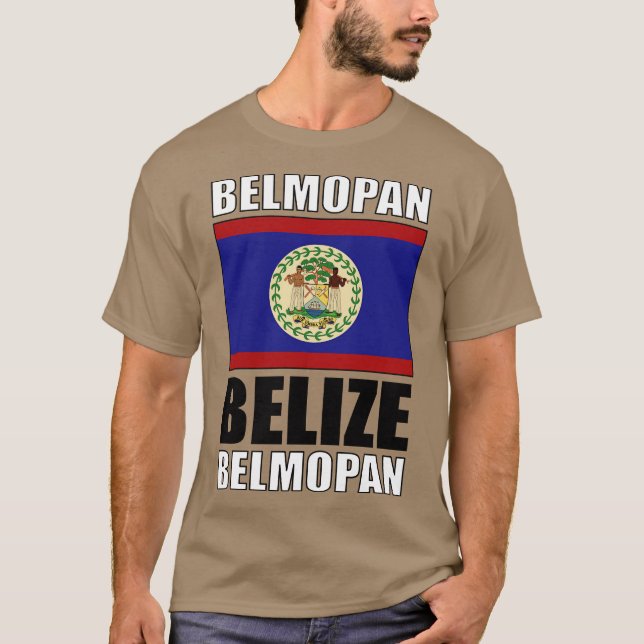 T-shirt Drapeau du Belize (Devant)