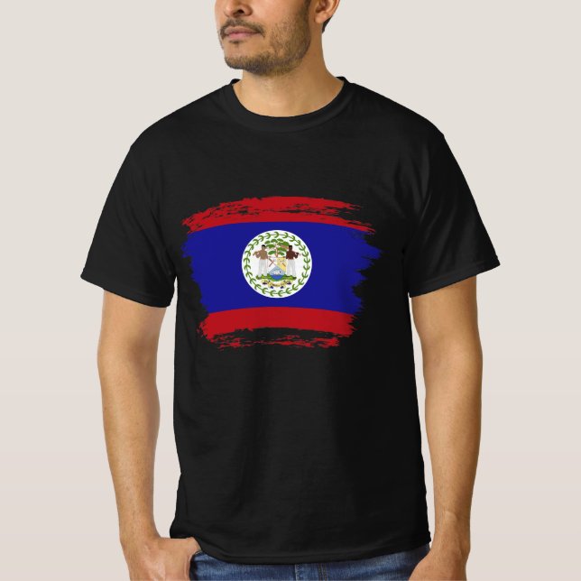T-shirt Drapeau du Belize (Devant)