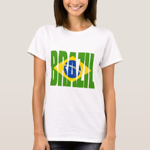 T-shirt Drapeau du BRÉSIL