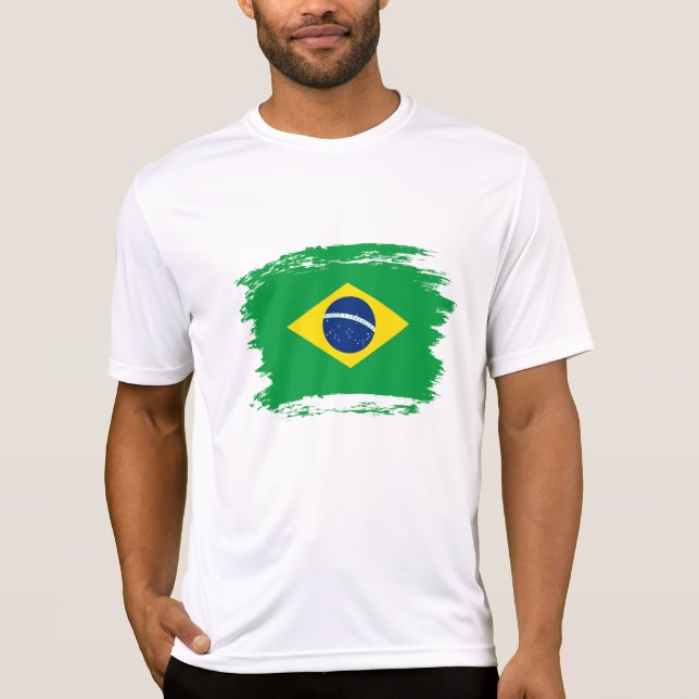 T-shirt Drapeau du Brésil (Devant)
