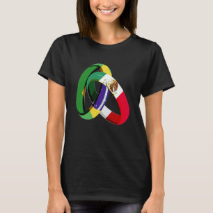 T-shirt Drapeau du Brésil Bague de mariage cultivée au Mex