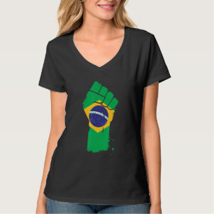 T-shirt Drapeau du Brésil Brésilien fier