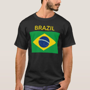 T-shirt Drapeau du Brésil Coupe du Monde 2026 Football Bra