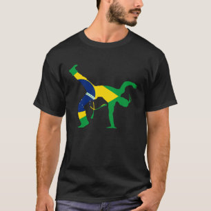 T-shirt Drapeau du Brésil de Capoeira Bencao