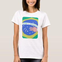 Drapeau du Brésil et main de Lula - Brésilien patr