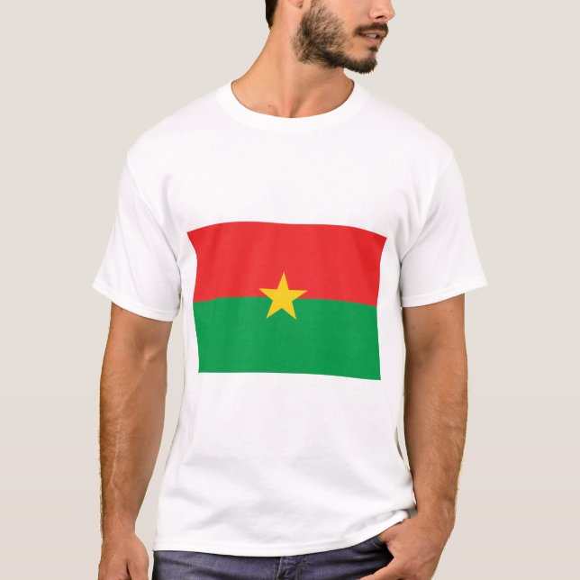 T-shirt Drapeau du Burkina Faso (Devant)