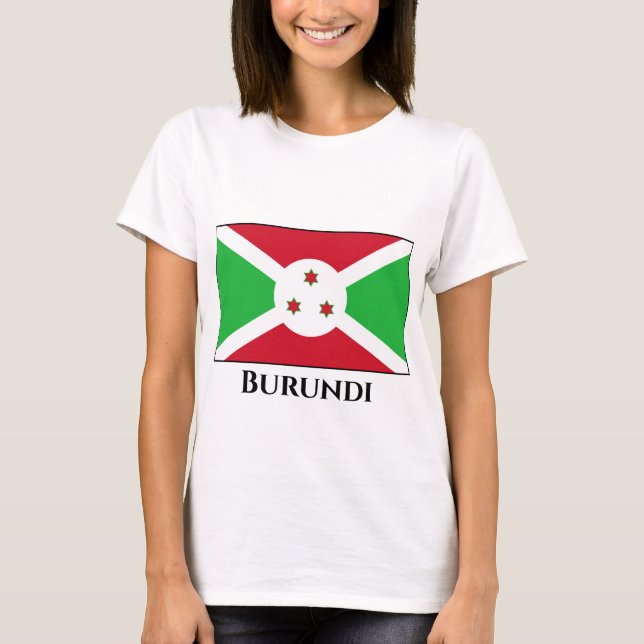 T-shirt Drapeau du Burundi (Devant)