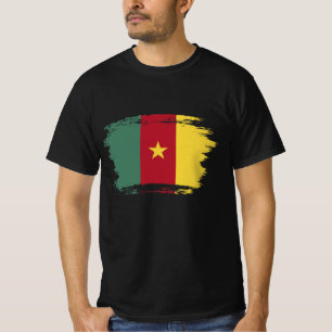 T-shirt drapeau du Cameroun