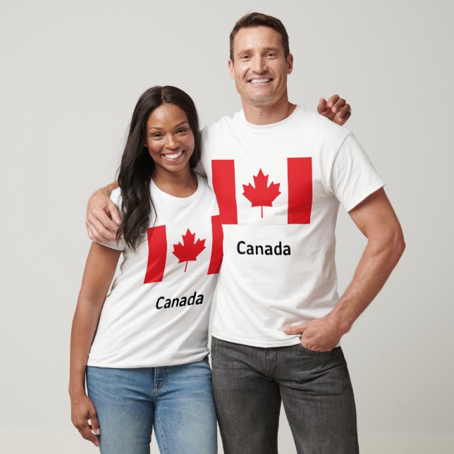 T-shirt Drapeau du Canada (Unisexe)