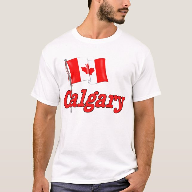 T-shirt Drapeau du Canada - Calgary (Devant)