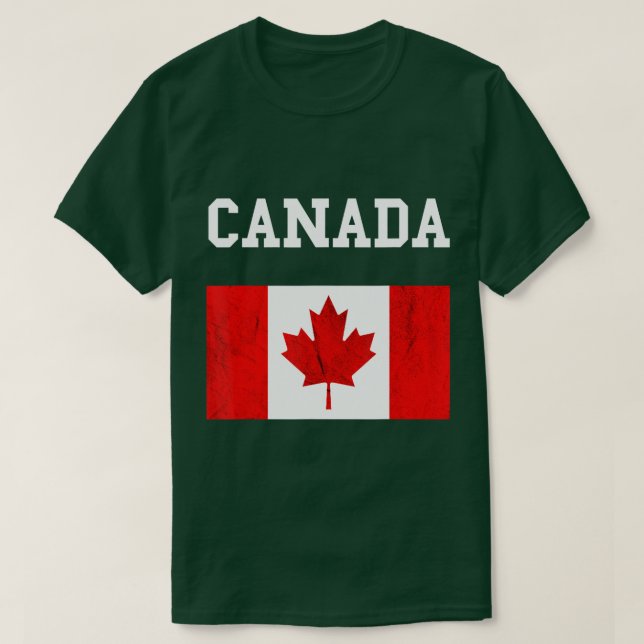 T-shirt Drapeau du Canada Drapeau canadien Racines de l'ér (Design devant)