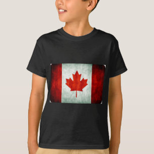 T-shirt Drapeau du Canada en détresse