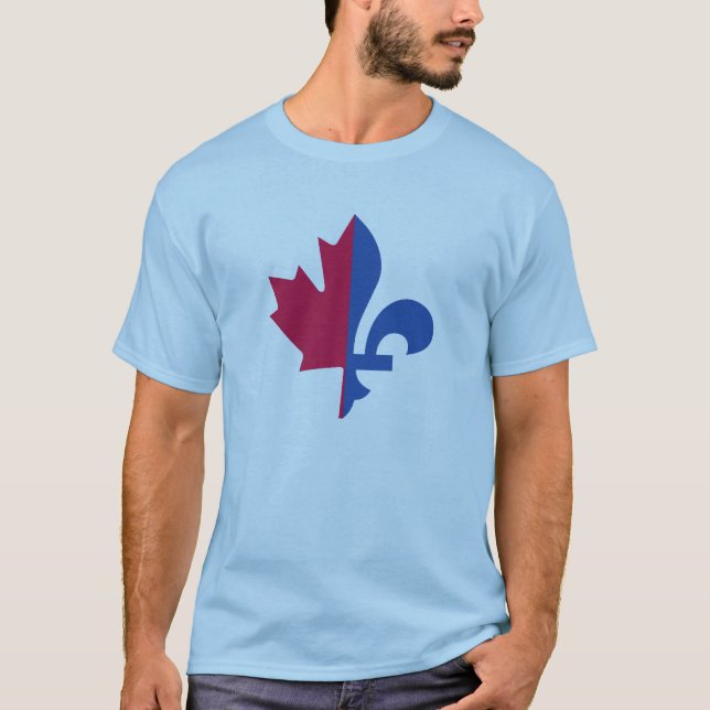 T-SHIRT DRAPEAU DU CANADA QUÉBEC (Devant)