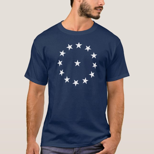 T-shirt Drapeau du champ de bataille des Cowpens - Révolut (Devant)