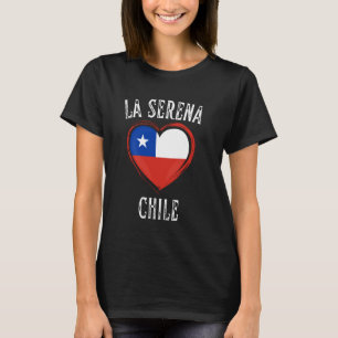 T-shirt Drapeau du Chili Cœur Ville de La Serena