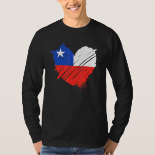 T-shirt Drapeau du Chili J'aime le Chili C'est dans mon AD