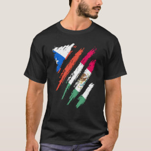 T-shirt Drapeau du Chili Mexique Cultivé Patriote Country 