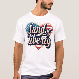 T-shirt Drapeau du coeur patriotique Gen Z - Terre de Libe