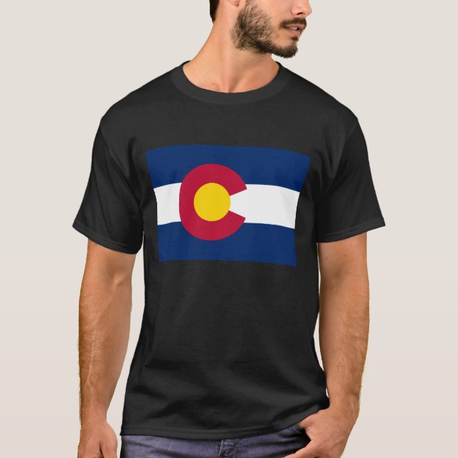 T-shirt Drapeau du Colorado (Devant)