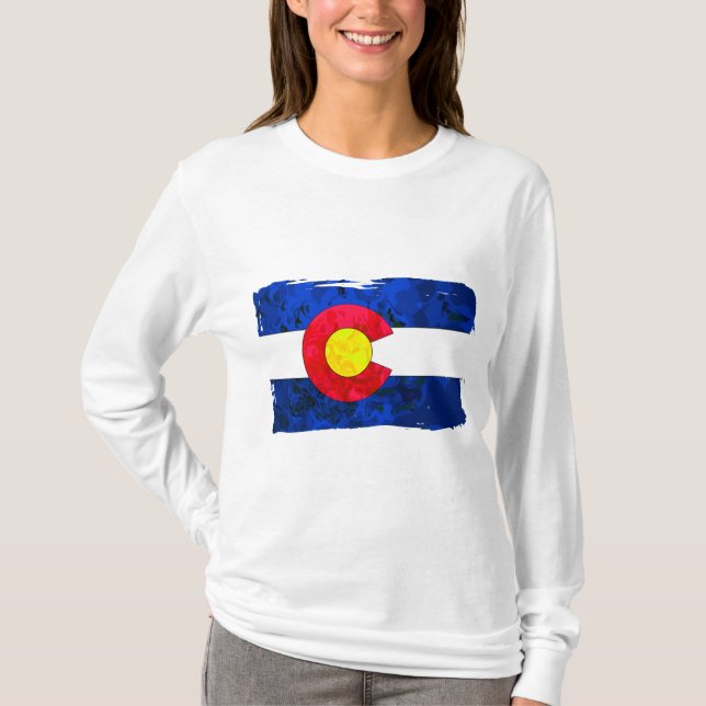 T-SHIRT DRAPEAU DU COLORADO (Devant)
