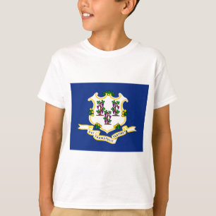 T-shirt Drapeau du Connecticut (État des États-Unis)
