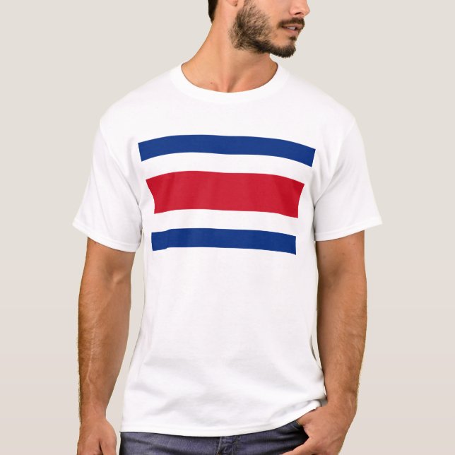 T-shirt Drapeau du Costa Rica (Devant)