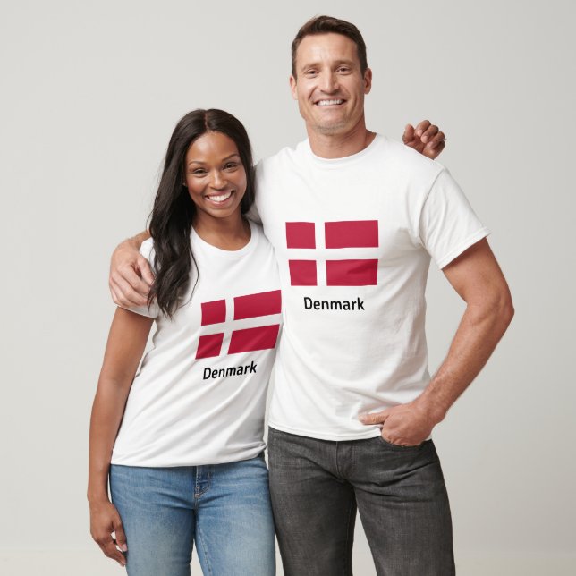 T-shirt Drapeau du Danemark (Unisexe)