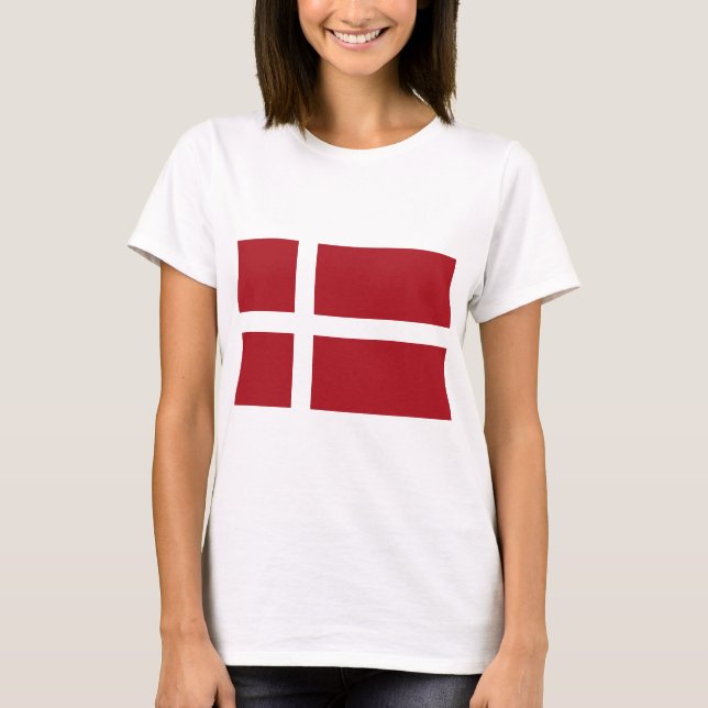 T-shirt Drapeau du Danemark (Devant)