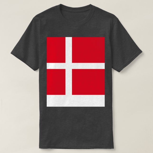 T-shirt Drapeau du Danemark (Design devant)