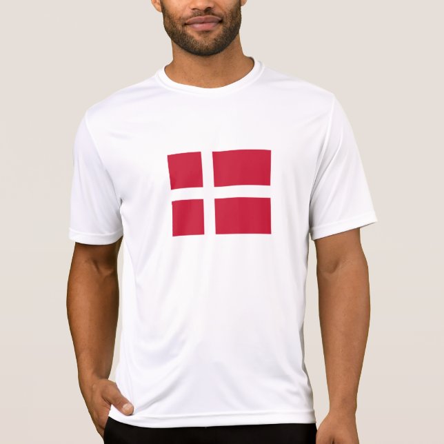 T-shirt Drapeau du Danemark (Devant)