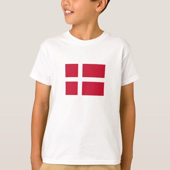 T-shirt Drapeau du Danemark (Devant)