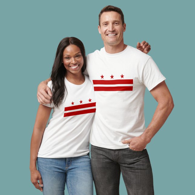 T-shirt Drapeau du district de Columbia (Show your DC pride.)