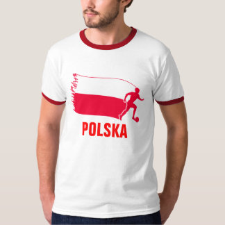 T-shirt Drapeau du football de la Pologne