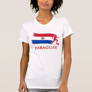 T-shirt Drapeau du football du Paraguay